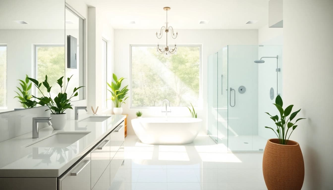 Stunning bathroom renovation Manchester featuring elegant fixtures and a relaxing atmosphere.