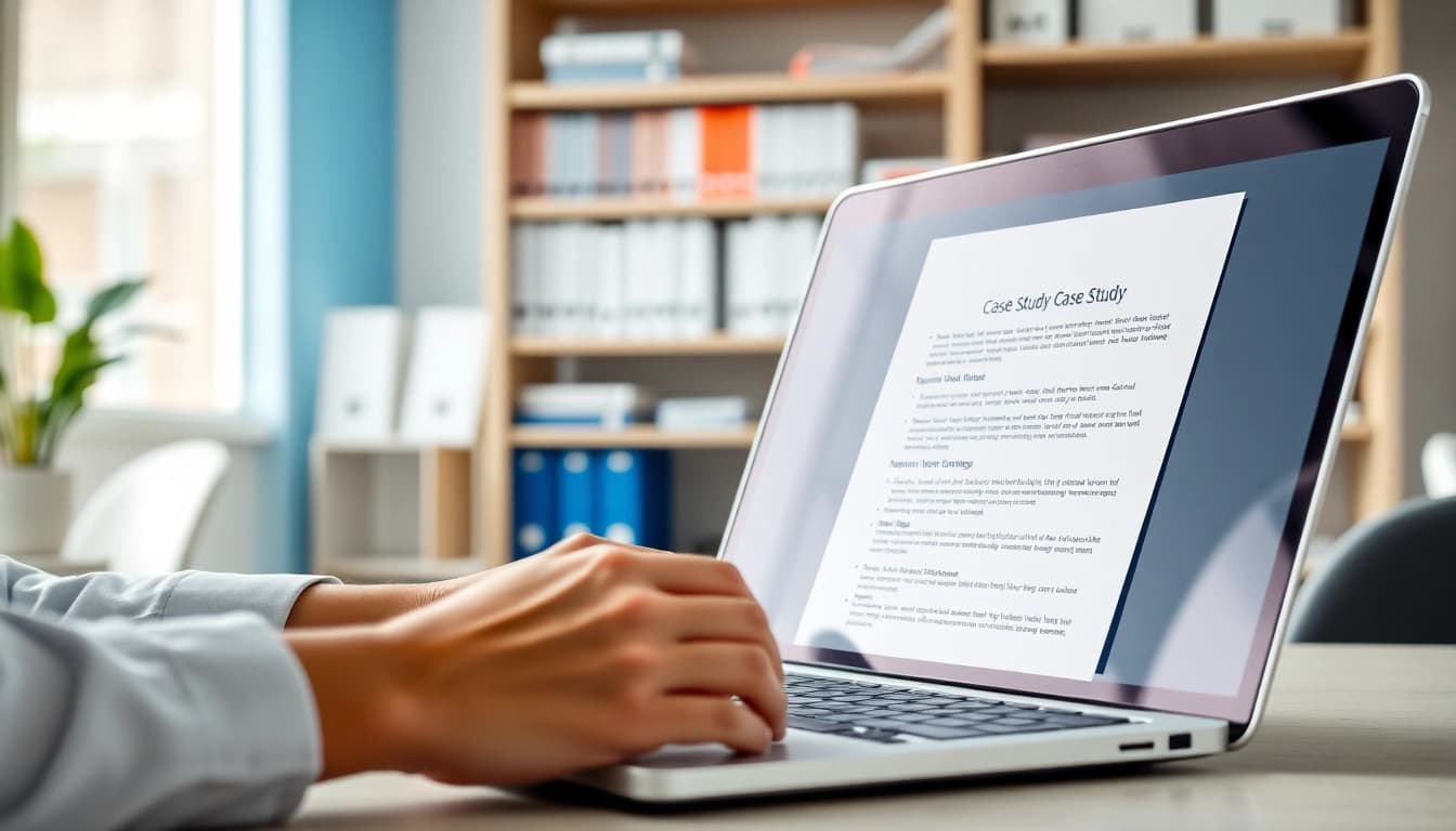 Nursing case analysis paper service showcasing a nurse's workspace for efficient writing.