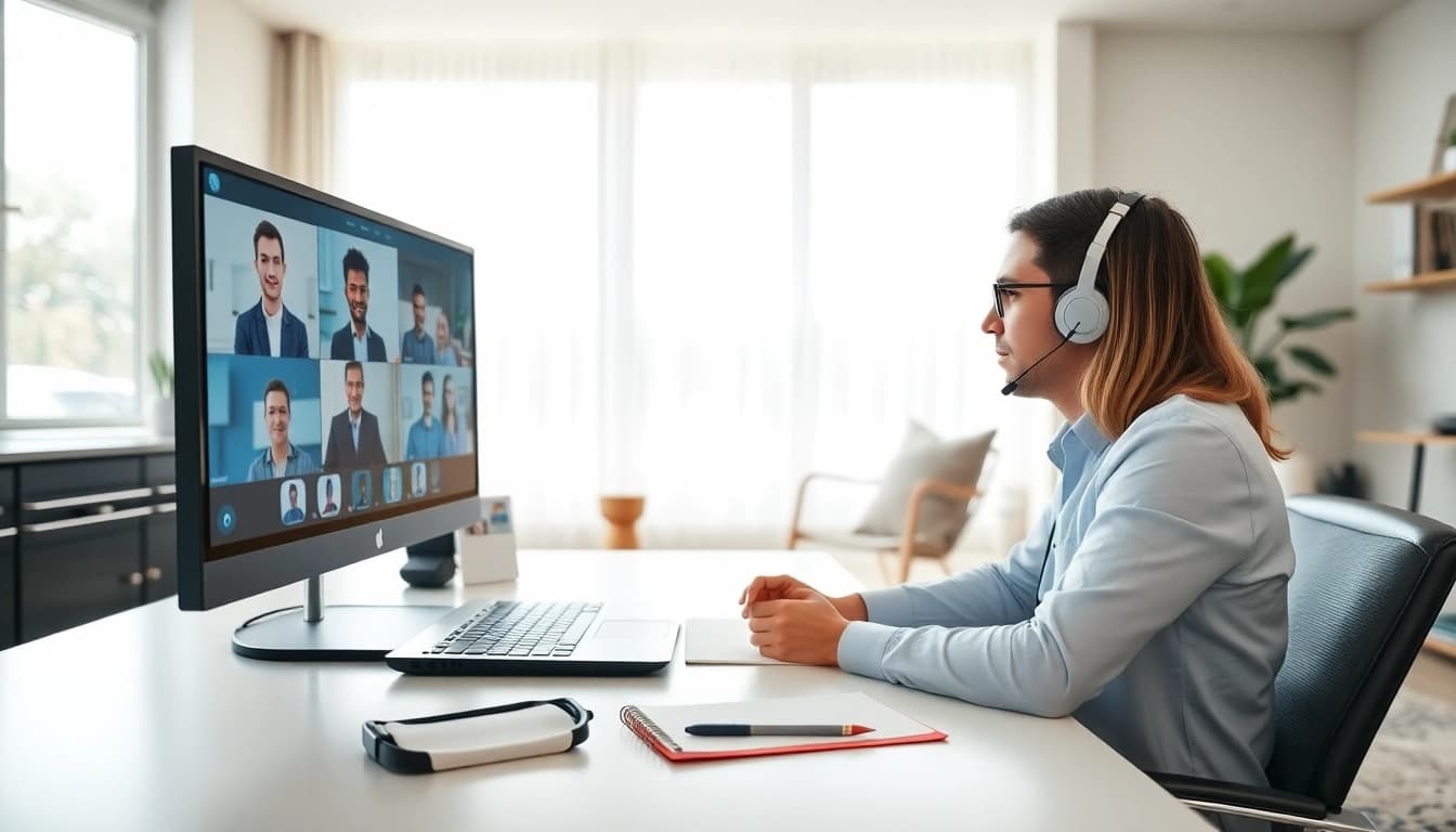 Remote sales closer jobs showcased with a professional in a sunny home office setting.