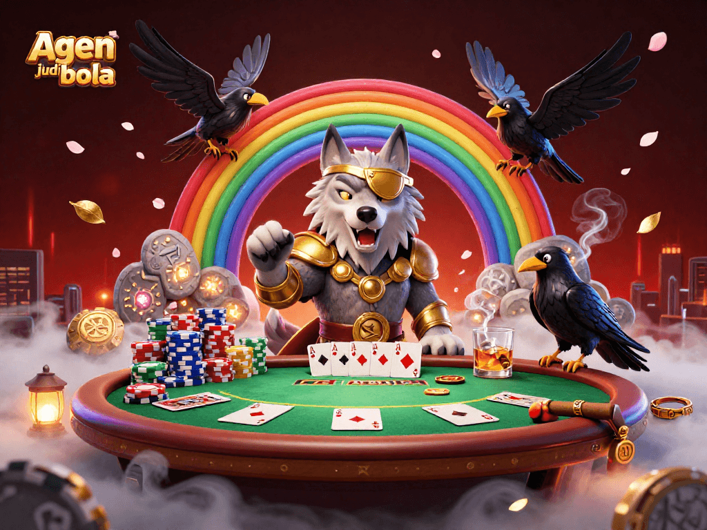 Engage in thrilling agen judi bola action with our vibrant illustration of sports betting elements.