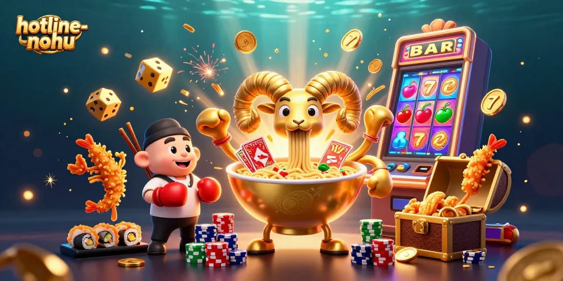 Experience the excitement of hotline-nohu with dynamic characters and vibrant casino elements in an energetic gaming scene.