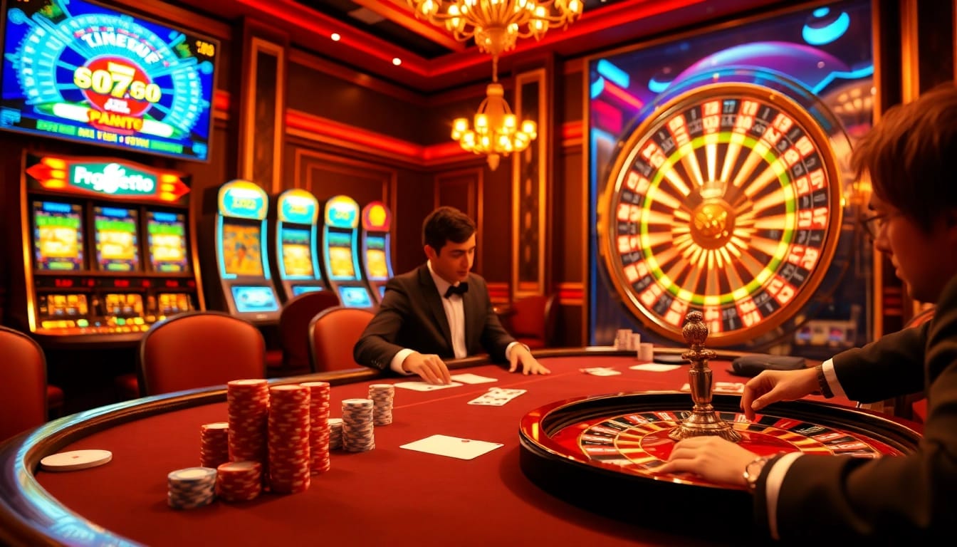 Découvrez l'excitation d'un 'casino en ligne fiable' avec des jeux de poker vibrants et une roulette éclatante.