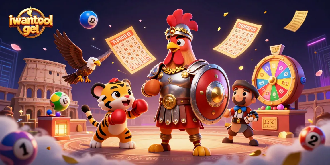 Play and win exciting games with iwantogel featuring vibrant lottery elements and engaging characters