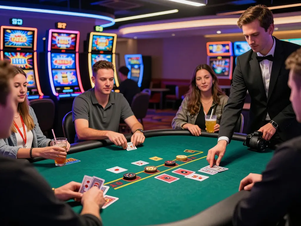 Exciting casino spinpanda live blackjack game with players engaged