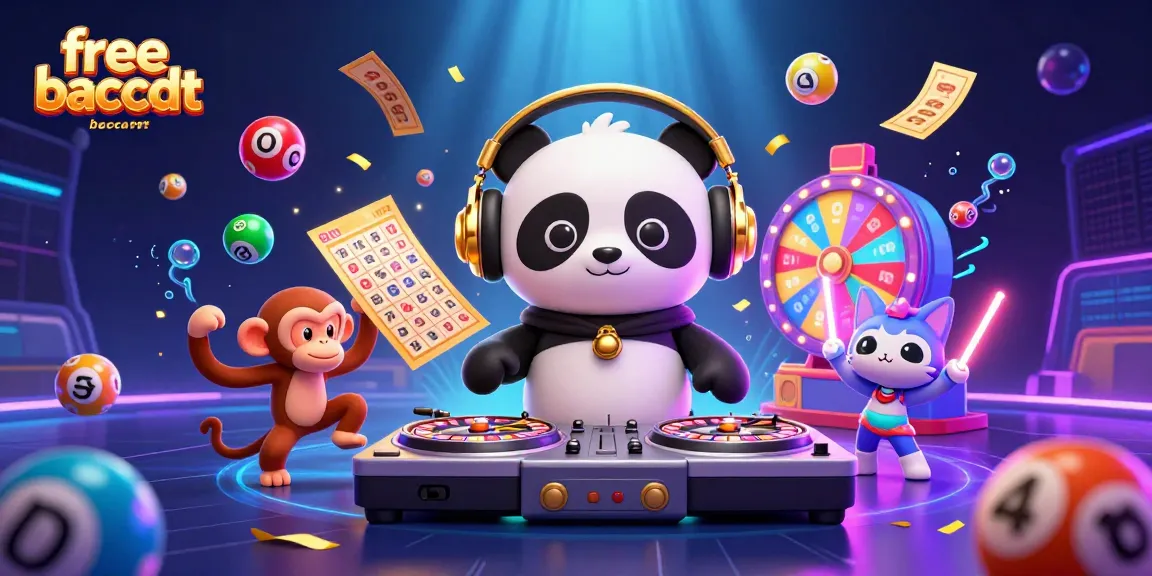 Engage in free credit baccarat excitement with a DJ panda, dancing monkey, and glow-stick kitten.