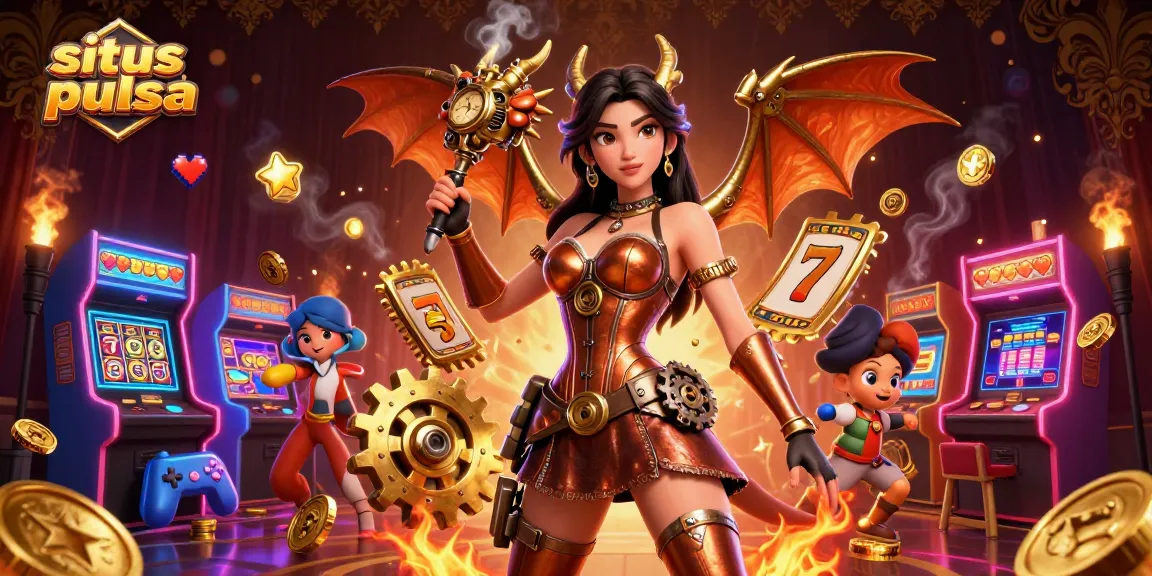 Spin the reels at situs slot pulsa with vibrant 3D characters and gaming elements!