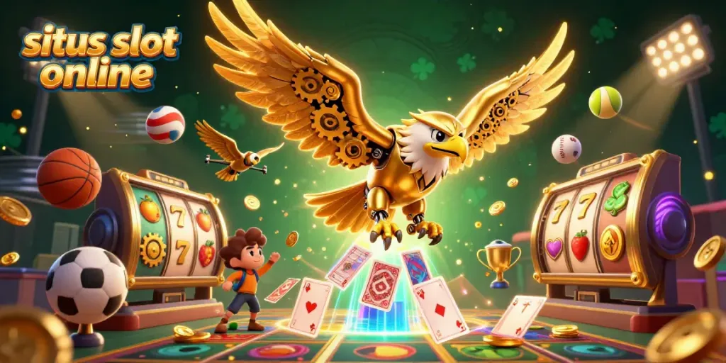 Bermain situs slot online yang seru dengan elemen jackpot dan simbol keberuntungan yang mengesankan.