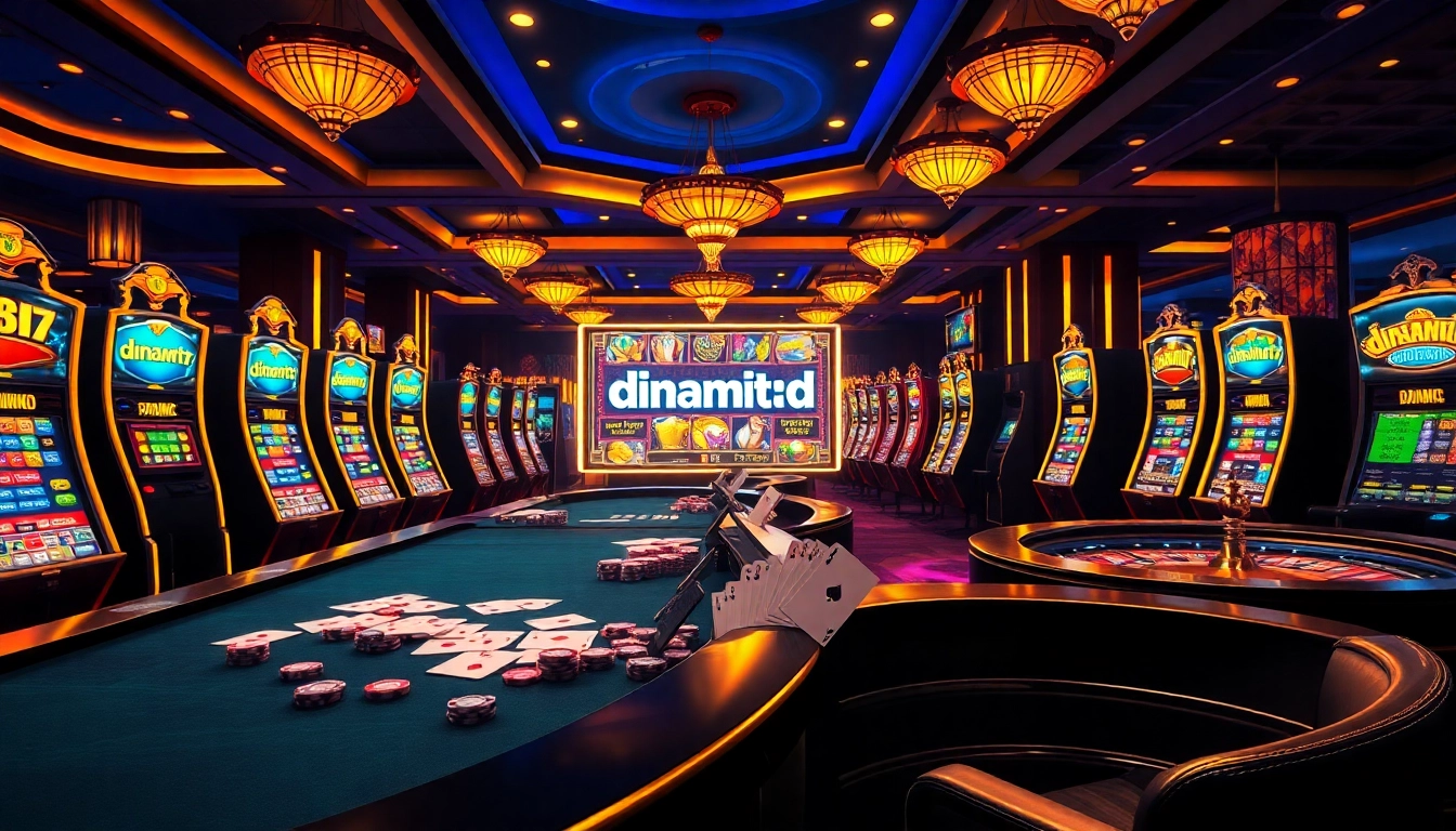 Exciting slot game scene featuring dinamit4d with vibrant colors and casino atmosphere.