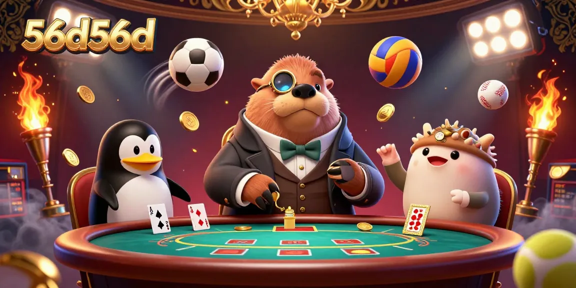 Aposte como um jogador na mesa de pôquer com o 56d56d, um walrus divertido e sofisticado em trajes vitorianos.