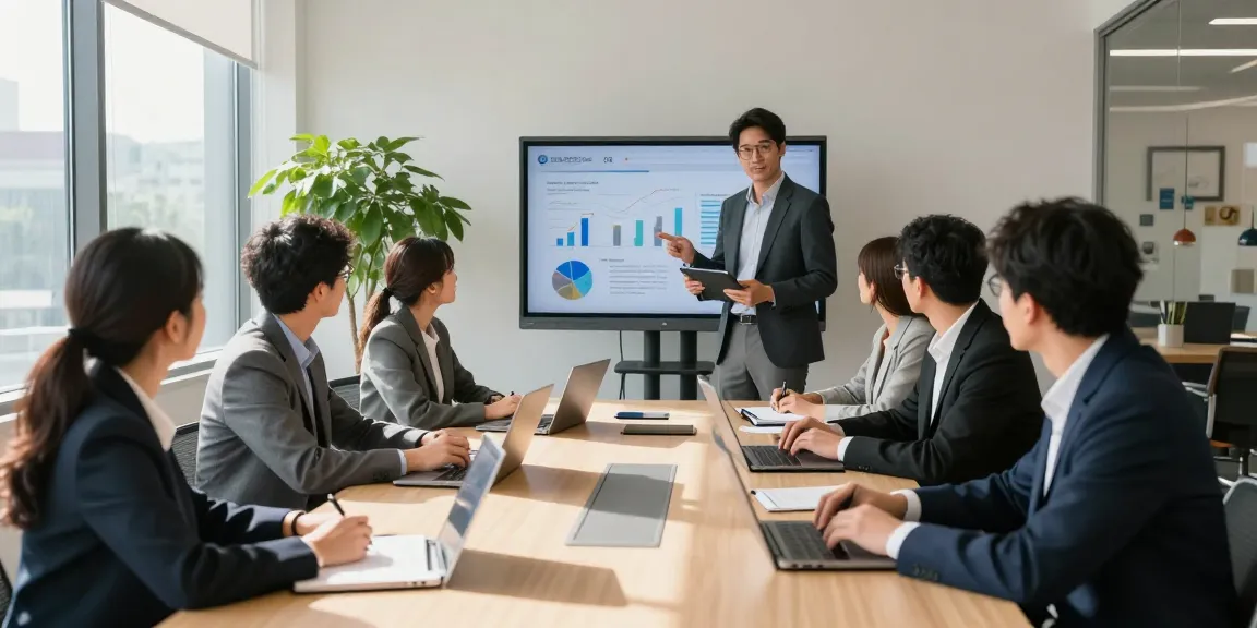 Corporate meeting at https://factors.org.uk with professionals discussing project milestones in a bright office.