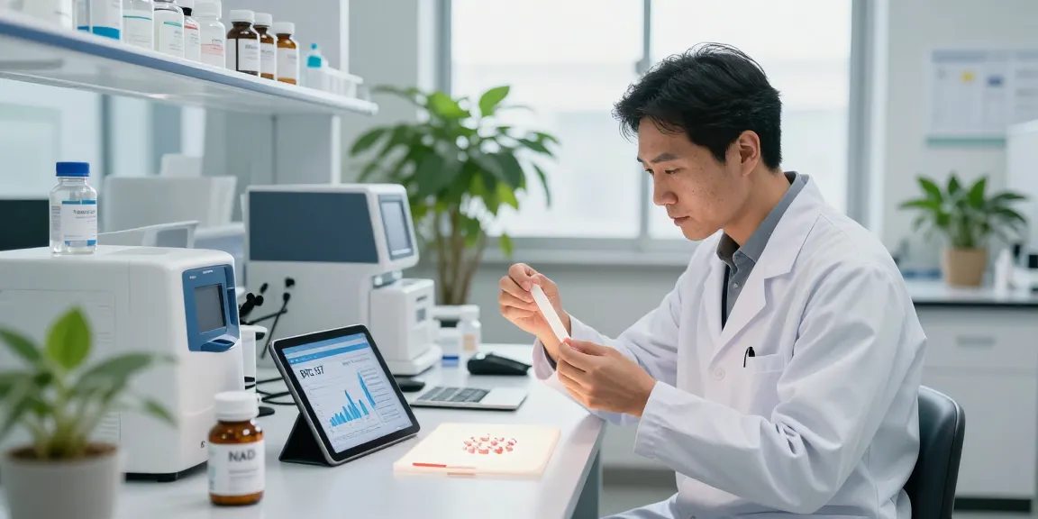 Examining the BPC 157 benefits in a modern lab environment with buccal strip technology.