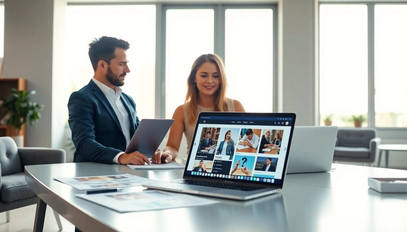 Creative collaboration in web design edmonton showcasing interactive client engagement.