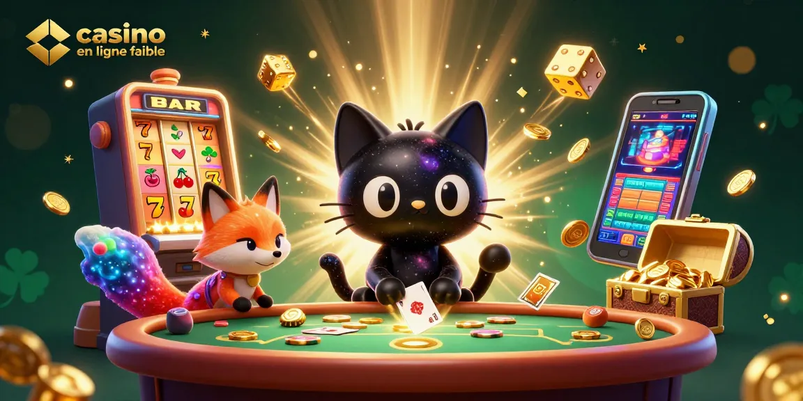 Jouez à des jeux de casino en ligne fiables avec des gains à portée de main, illustré par un chat gravitationnel.
