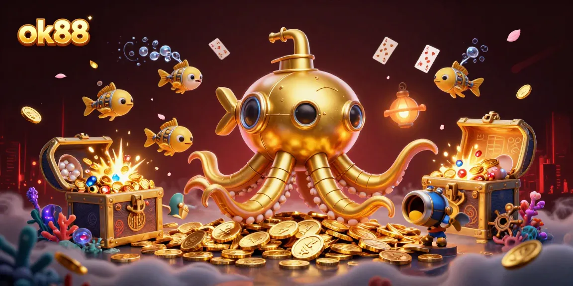 Experience exhilarating gaming with ok88 in a whimsical underwater world of treasures.