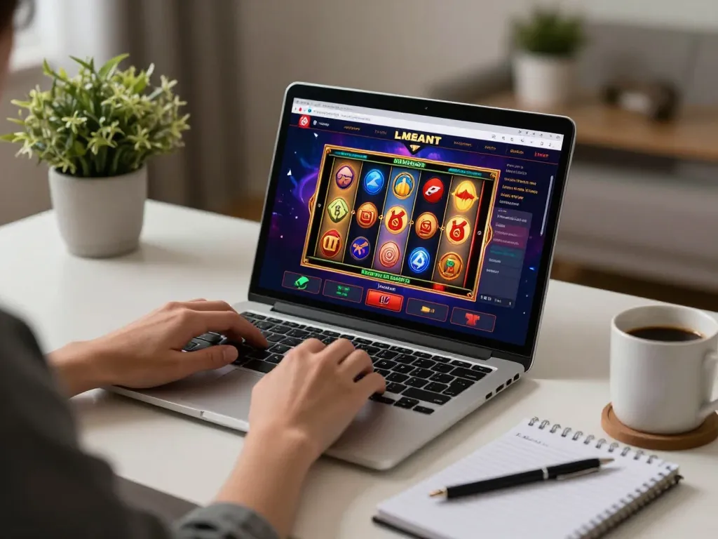 Menghadapi permainan slot online Bintangmpo sambil menikmati suasana rumah yang nyaman.