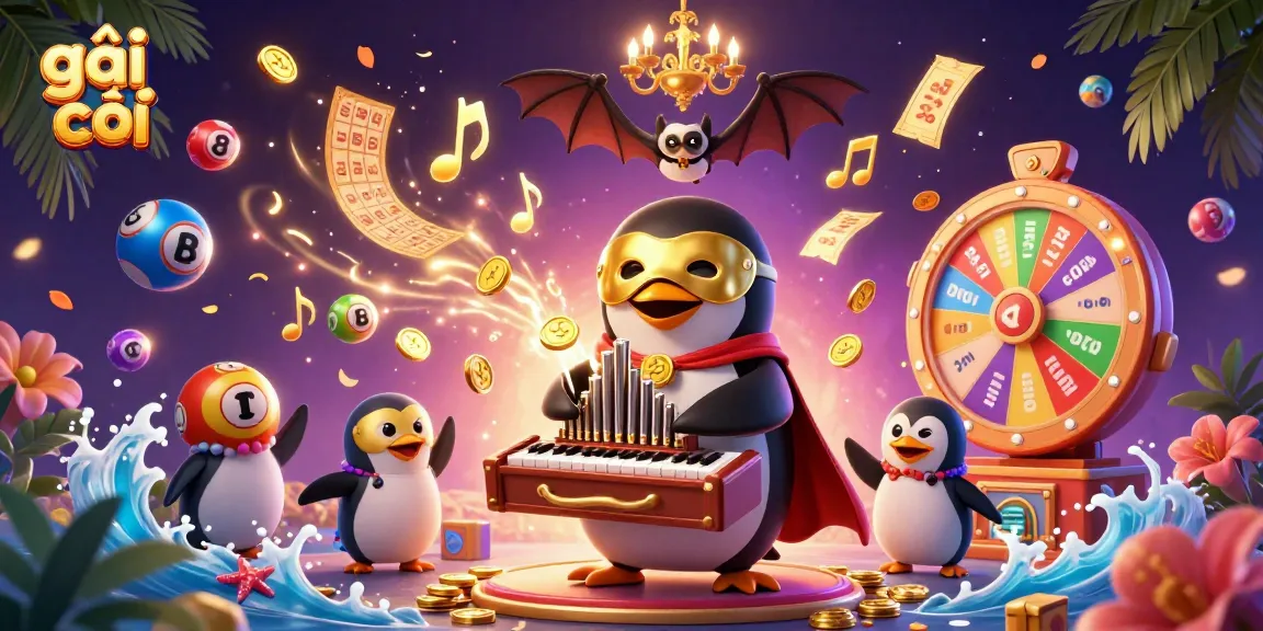Experience the fun of gambling with gái gọi, featuring 3D cartoon characters in a vibrant casino setting.