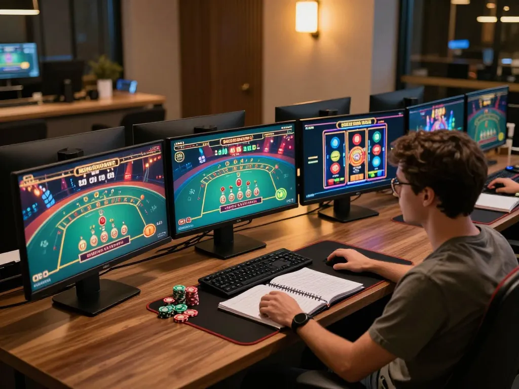 G28 player enjoying dynamic online casino gaming experience across multiple screens
