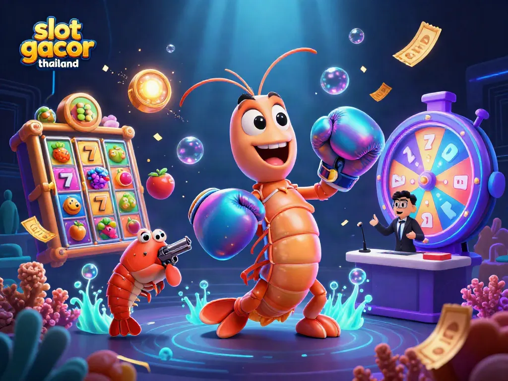 Experience the excitement of slot gacor thailand with dynamic slot reels and vibrant 3D characters.