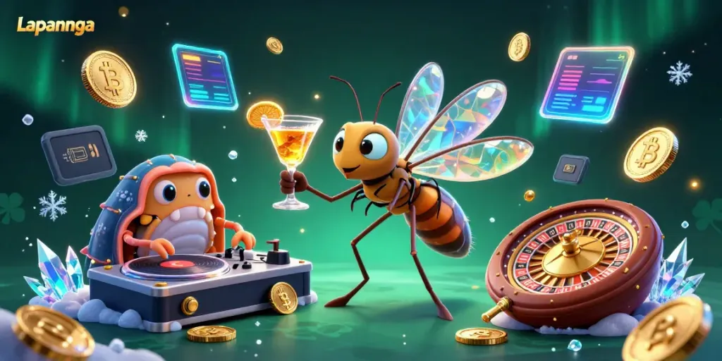 Gali kemenangan di Lapannaga dengan ilustrasi kasino futuristik yang memukau.