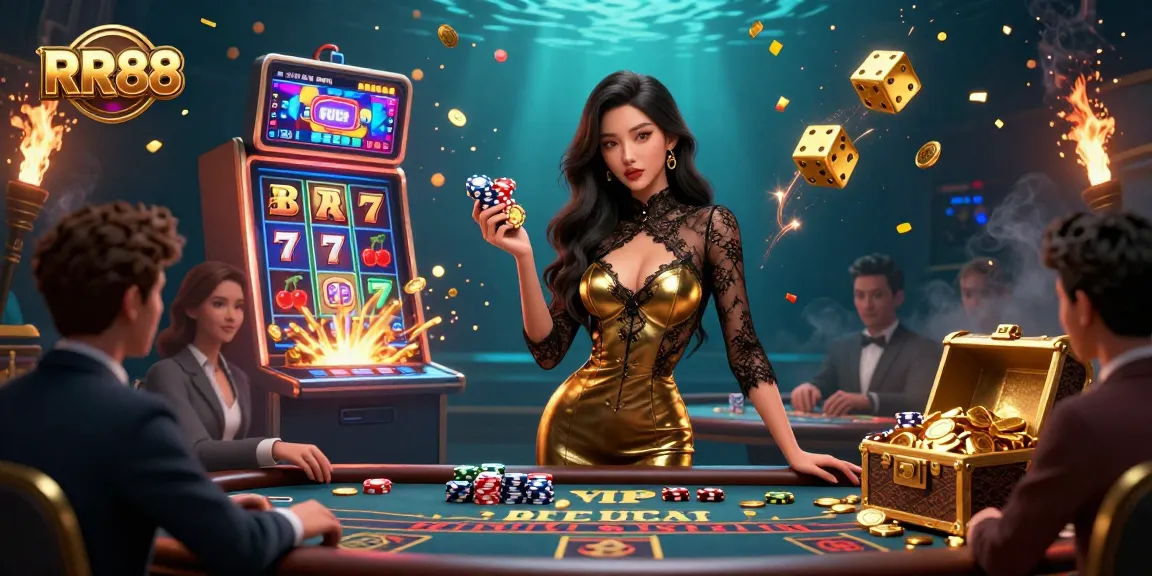 Experience thrilling moments at RR88 with dynamic gaming action and high-value casino chips.