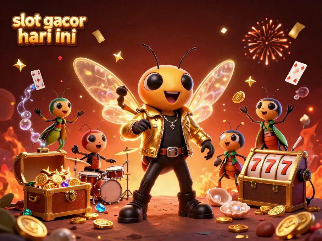 Menangkan slot gacor hari ini dengan cicada rockstar dan suasana kasino yang memukau.