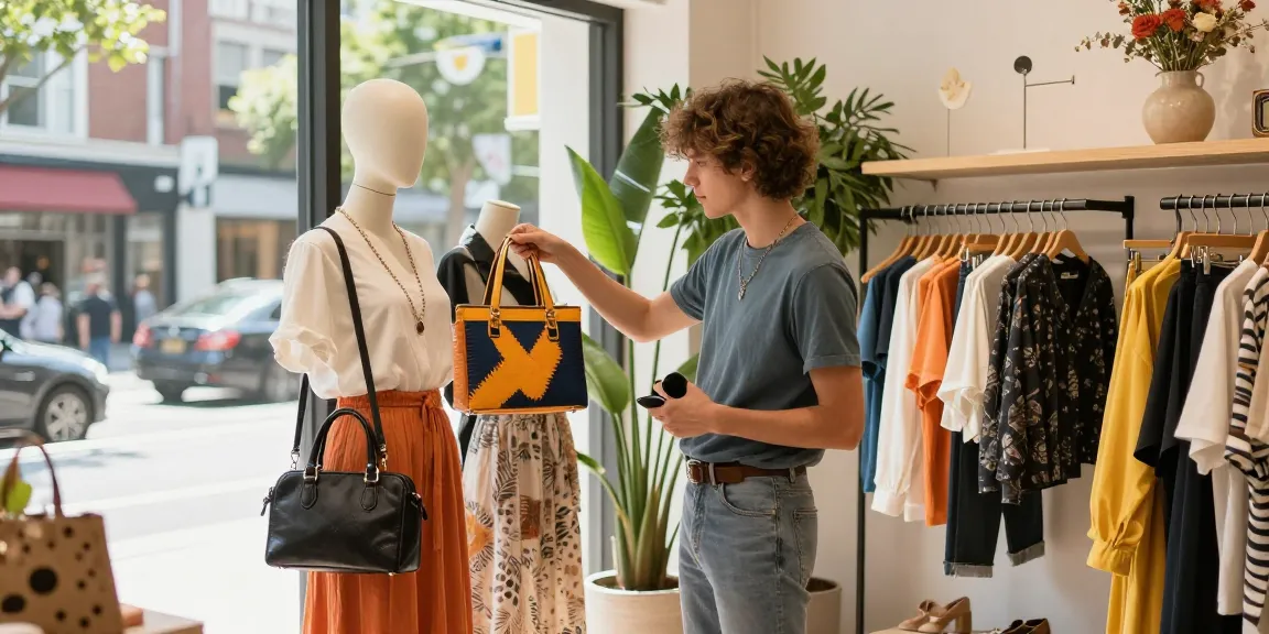 Stylish young adult browsing trendy boutique in Seoul, enhancing shopping experience at https://forumup.org/shop/search.php?ca_id=&addr1=&addr2=&addr3=&schKeyword= with bright urban atmosphere.