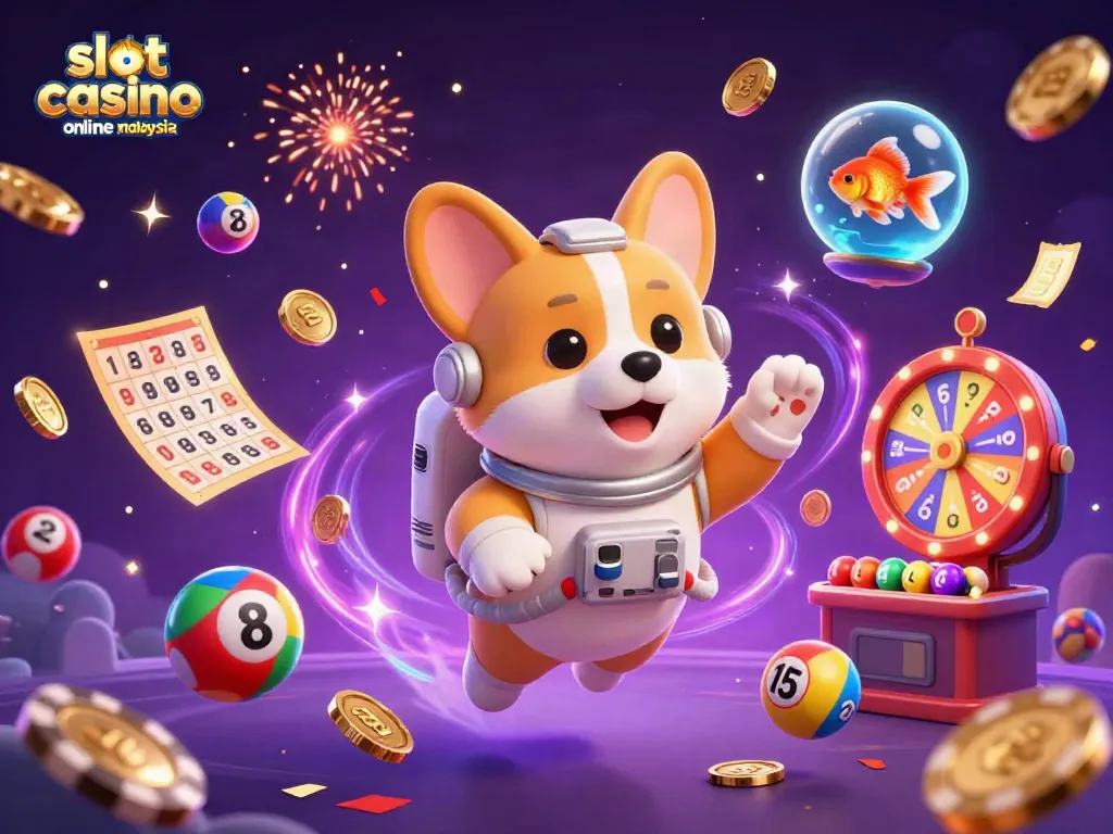 Experience thrilling gameplay at slot casino online Malaysia with vibrant 3D illustrations and exciting casino elements.