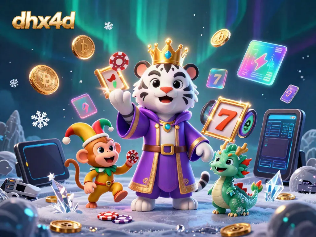 Menangkan permainan slot gacor di dhx4d dengan karakter menggemaskan dalam suasana kasino ceria.