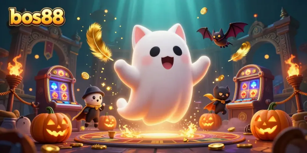 Permainan seru di bos88 dengan kucing hantu kasino dan teman kelelawar berkecepatan tinggi.