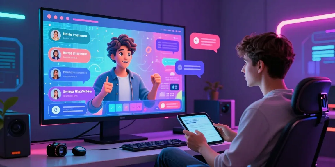 Engaging AI NSFW chat in vibrant digital setting with interactive user interface.