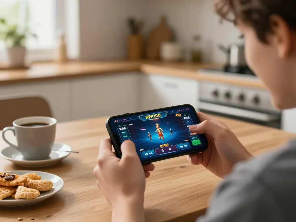 Engaging gameplay on kpk100 mobile platform, celebrating a win with excitement and community connection.