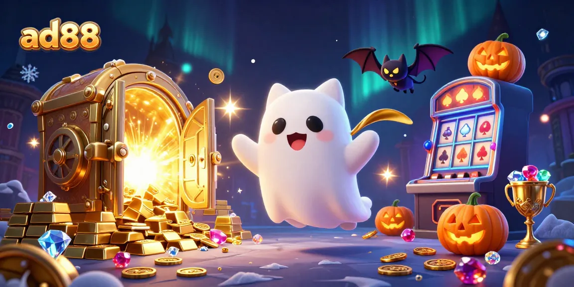 Experience the thrills of ad88 casino gaming with our engaging haunted mansion scene.