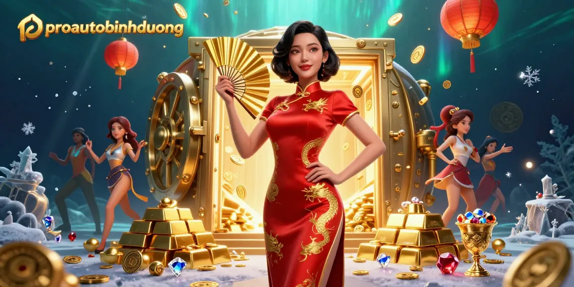 Experience the thrill of proautobinhduong with a winning Asian casino illustration filled with gold coins.