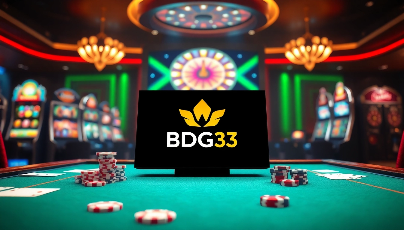 Engage with BDG33 at a vibrant online casino table showcasing exciting gameplay and thrilling features.