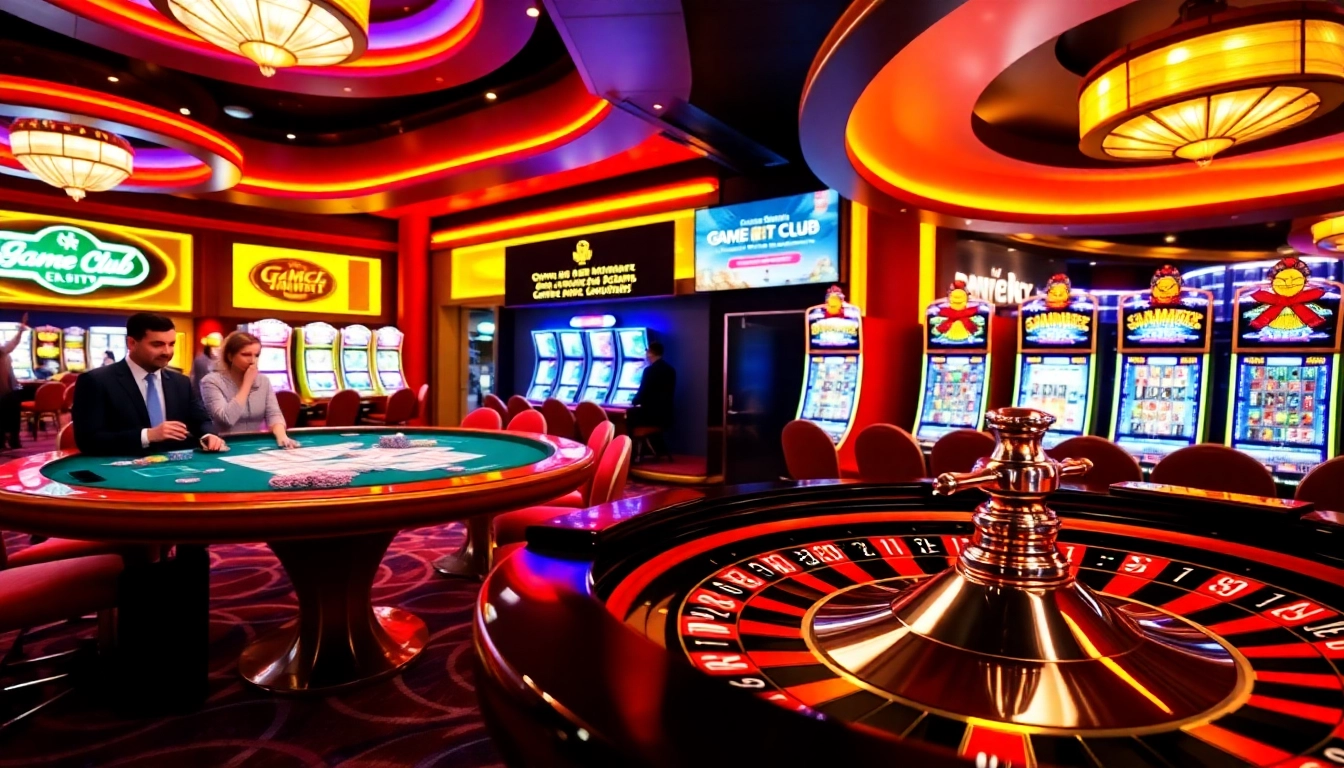 Experience the excitement of game hit club at this luxurious casino with vibrant roulette and blackjack.