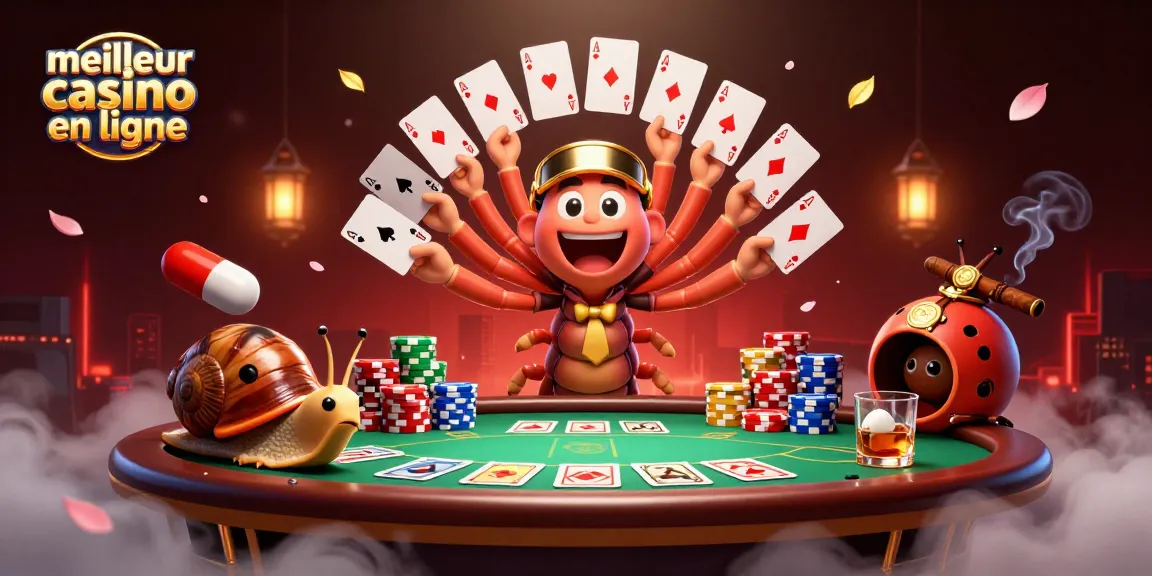 Découvrez les éléments du meilleur casino en ligne avec des croupiers et des jetons colorés
