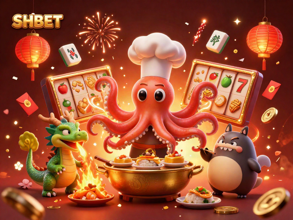 Experience SHBET’s exciting casino atmosphere with lively characters and dynamic game elements.