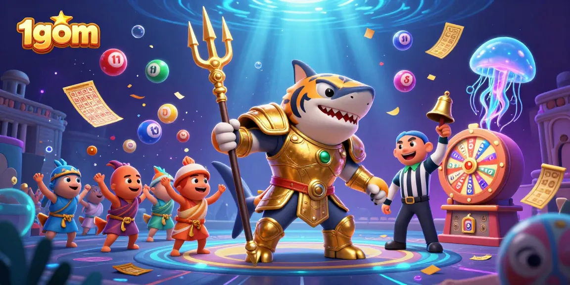 Play 1gom and dive into the thrilling underwater casino battle with vibrant illustrations and dynamic elements.