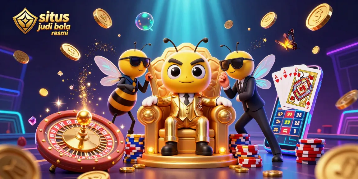 Experience situs judi bola resmi with a vibrant and dynamic portrayal of a gambling scene.