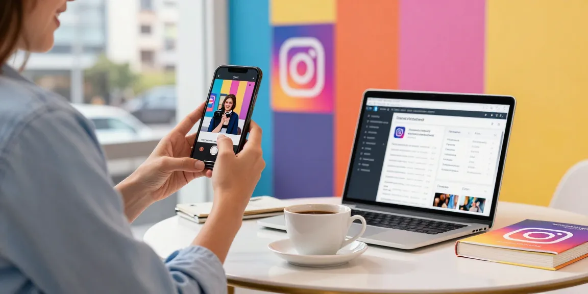 Engaging scene of influencer marketing showcasing the benefits of buying Instagram followers in a vibrant urban setting.