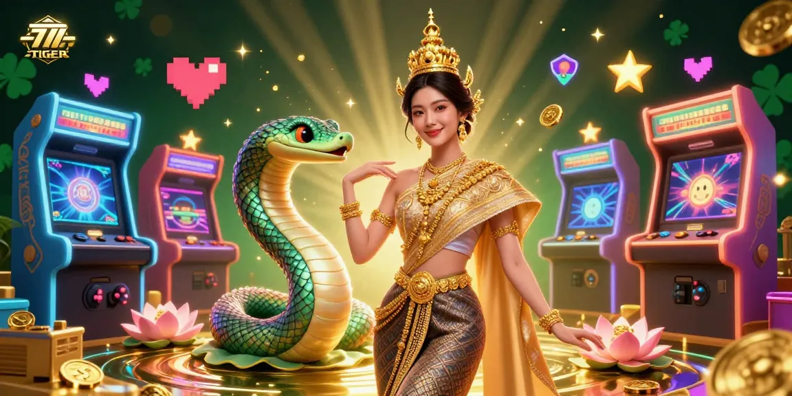 Engage with thrilling casino gaming at 777TIGER, featuring vibrant characters and dynamic game elements.