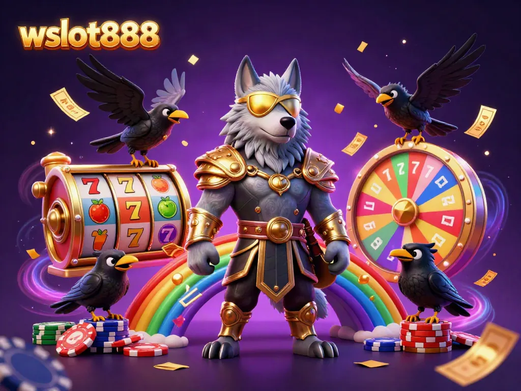 Menangkan jackpot dengan wslot888 yang menampilkan karakter Odin dan simbol slot yang mengesankan.