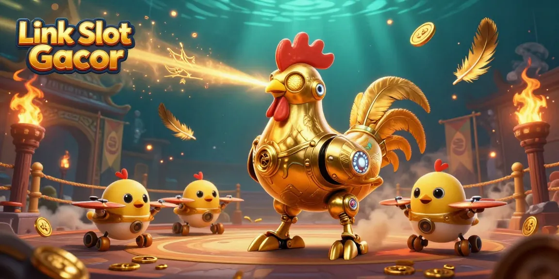 Menangkan permainan dengan Link Slot Gacor yang menghadirkan karakter robot unggas yang mengesankan.