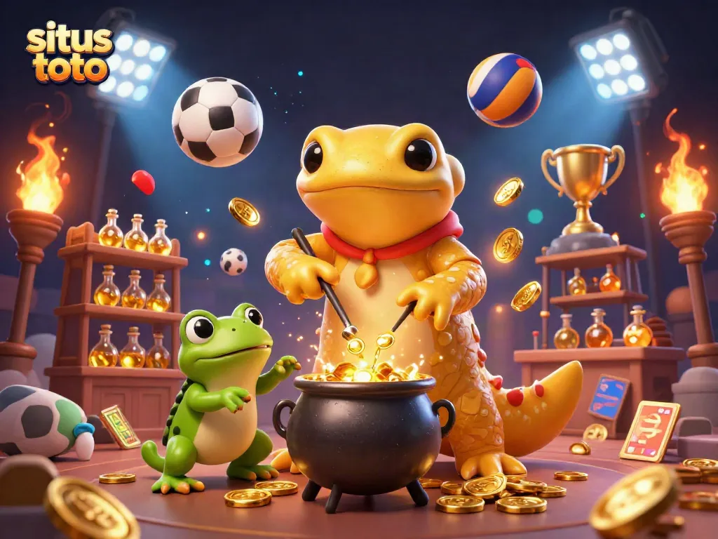 Engage in action-packed situs toto gaming with alchemist characters and dynamic sports elements.