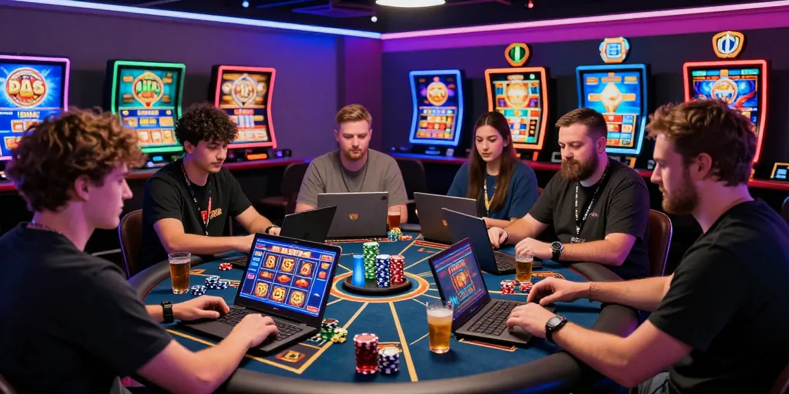 Exciting players enjoying bonus buy slots uk in a vibrant online casino setting.