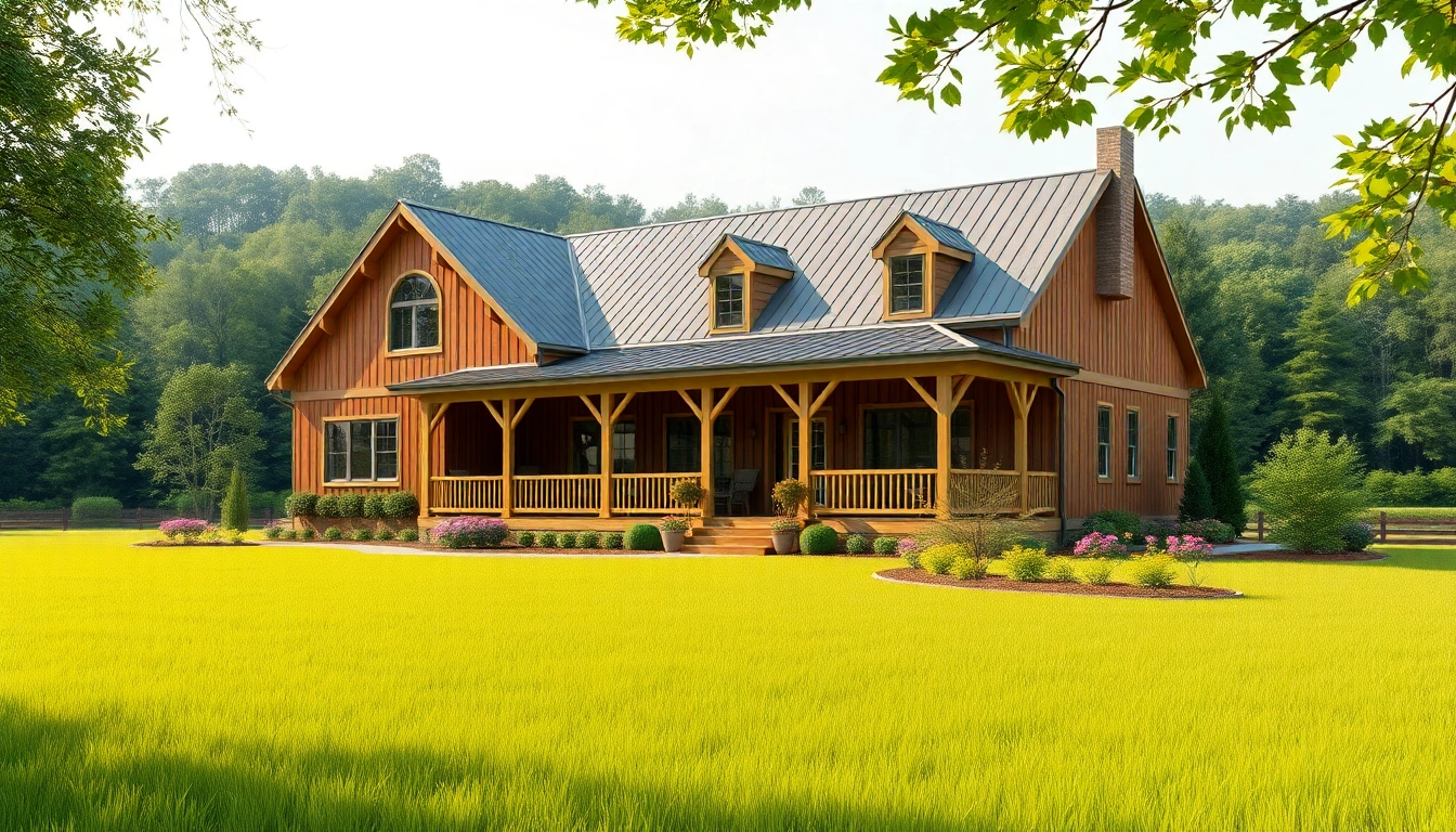 Canton Farmhouse showcasing its charming architecture set against a serene landscape.