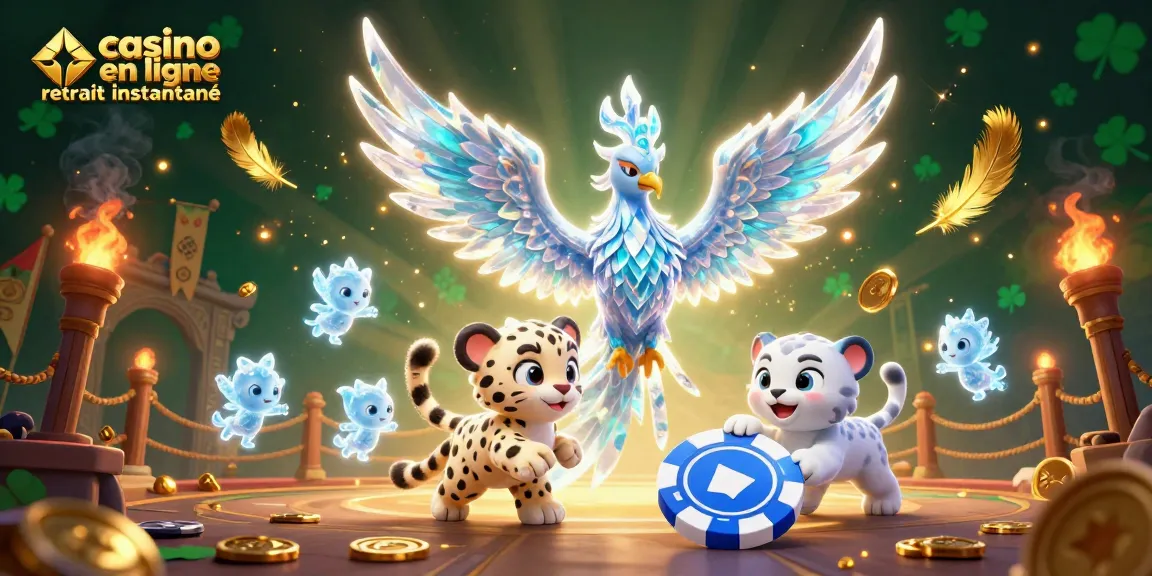 Retirez vos gains instantanément avec notre illustration de casino en ligne retrait instantané, mettant en scène des éléments de jeu captivants.