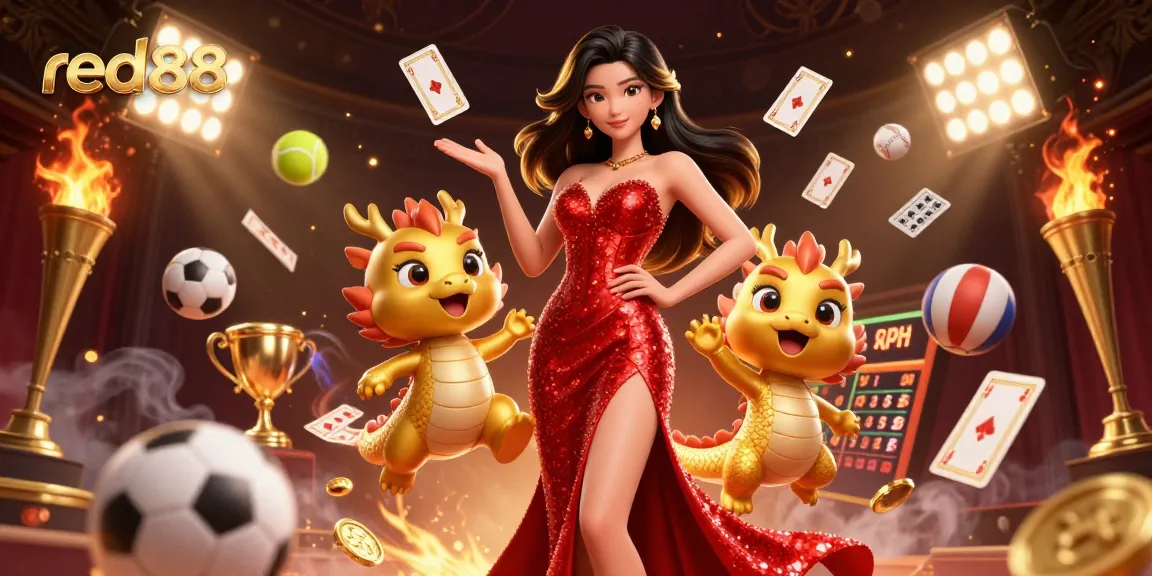 Experience thrilling gaming moments with red88 in an atmospheric casino setting.