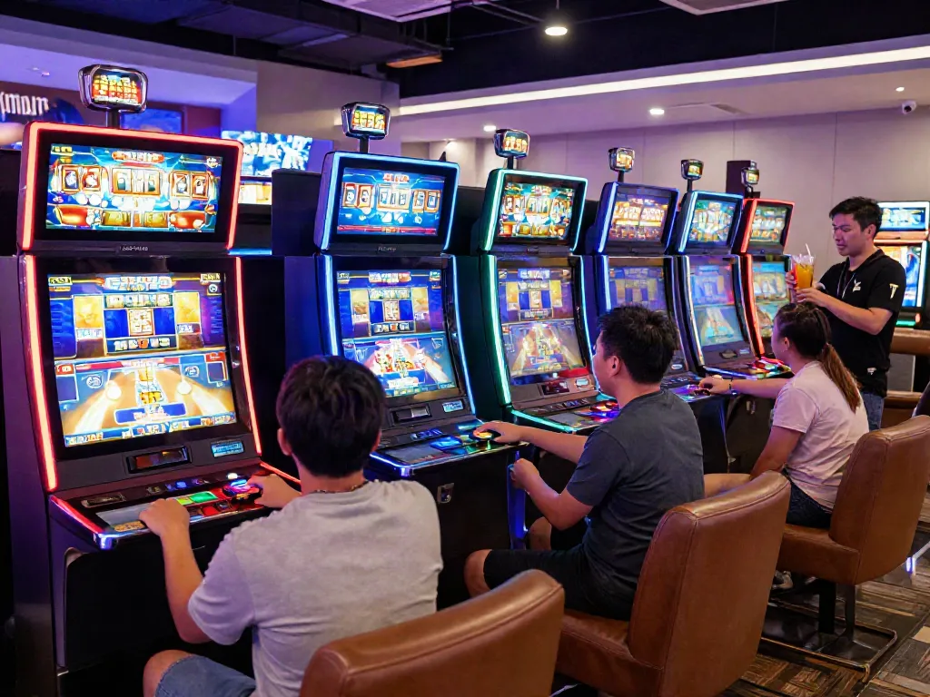 Experience the excitement of slot Thailand with players enjoying vibrant gaming at a modern online casino.