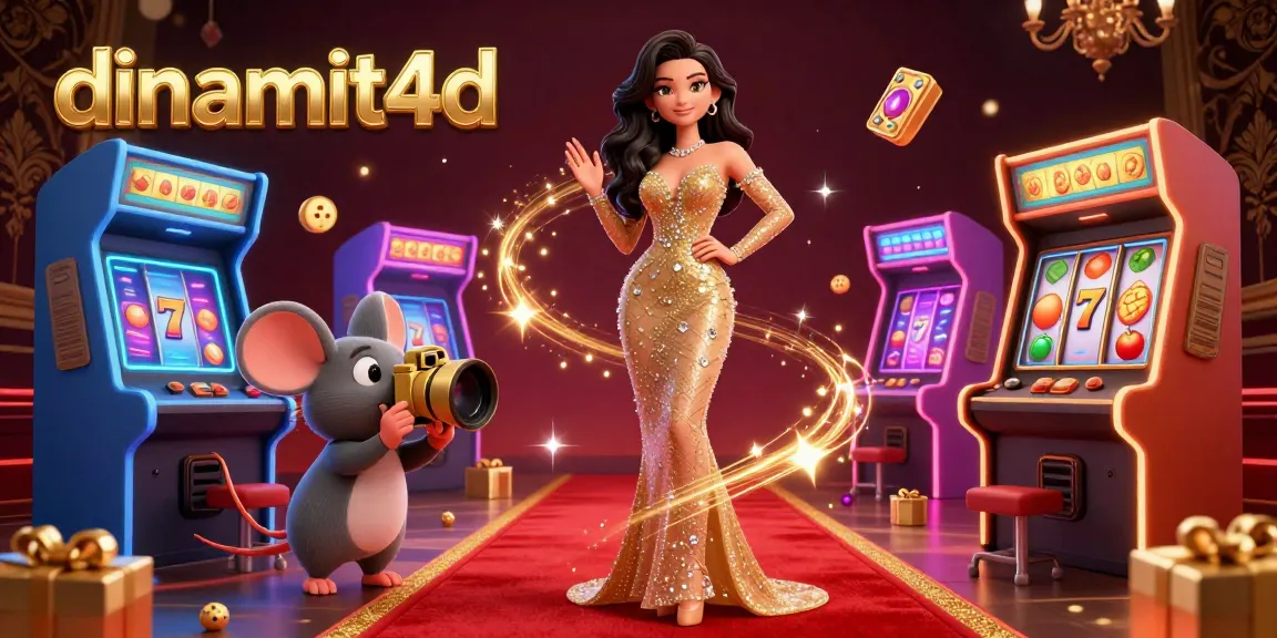 Experience excitement with dinamit4d's vibrant slot gaming scene filled with unique 3D elements.